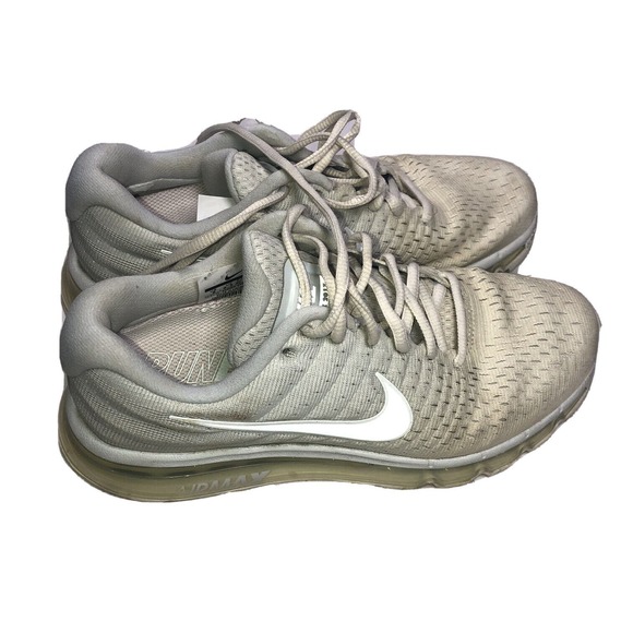 Nike Air Max 2017 Running Sneakers Platinum White Gray 849560-005 Women‎ Size 9 - Picture 1 of 9